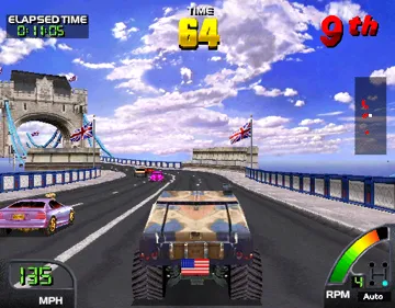 Cruis'n World (rev L1.3) screen shot game playing